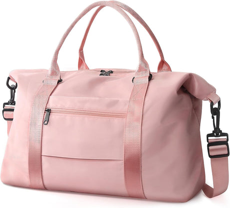 Travel Duffle Bag, Waterproof Weekender Carry On Tote Bags for Women, Men, Hospital Bag, Overnight Bag Luggage with Trolley Sleeve