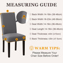 Dining Chair Covers,Kitchen Cover,Parsons Slipcover,Spandex Protectors for Room Stretch Chairs Cover Set of 4 -Gray