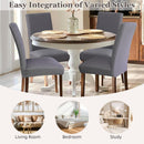 Dining Chair Covers,Kitchen Cover,Parsons Slipcover,Spandex Protectors for Room Stretch Chairs Cover Set of 4 -Gray