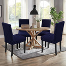 Dining Chair Covers,Kitchen Chair Cover,Parsons Chair Slipcover,Spandex Chair Protectors for Dining Room Stretch Chairs Cover Set of 4 -Navy Blue