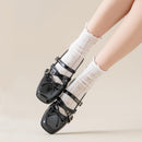 Women's Ruffle Socks Casual Lace Cotton Crew Summer Ultra Thin Cute Frilly Ankle Socks for Women 6 Pairs