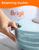 Salad Spinner, 4.24 Quart Lettuce Spinner with Double Drainage Holes, Salad Dryer for Washing, Spinning, and Draining Greens, Fruits, and Vegetables