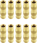 1/4" Push To Connect Fittings - 10 Pack Air Compressor Quick Connect Dot Air Line Pneumatic Hose Fittings