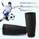 Soccer Shin Guards Sleeves 4 Pairs Flexible Soccer Shin Guard Leg Performance Support Polyester Soccer Shin Guard Sleeve Holder with Pocket for Soccer Sport