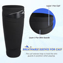Soccer Shin Guards Sleeves 4 Pairs Flexible Soccer Shin Guard Leg Performance Support Polyester Soccer Shin Guard Sleeve Holder with Pocket for Soccer Sport