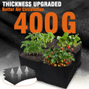 2 Pack Fabric Raised Garden Beds, 2x2x1 FT – 4 Grids Grow Bed for Square Foot Gardening, Planting Box for Vegetables, Herbs, Flowers