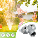 2 Pcs Circle Pattern Twin Spot Sprinkler Metal Lawn Garden Rotating Water Spray Sprinkler 360 Degree for Lawn Yard, Silver