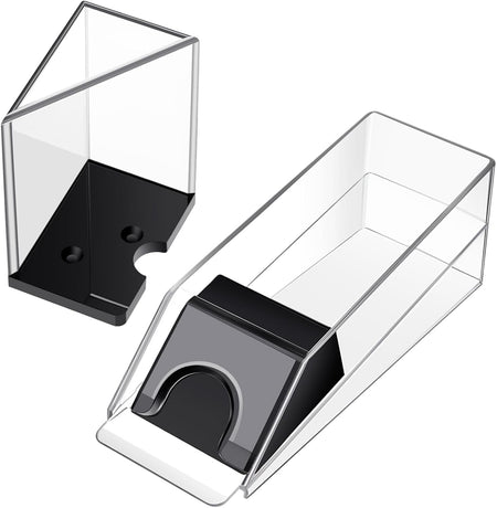Blackjack Shoe and Discard Tray Clear Acrylic Blackjack Dealing Shoe Card Dispenser for Playing Cards Discard Holder Trays for Game Poker Accessories(6 Deck)