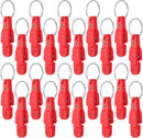 20 Pieces Heavy Tension Snap Release Clips Padded Trolling Clips with Key Ring for Weight Planer Board Offshore Kites Downrigger Fishing