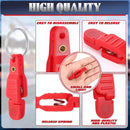 20 Pieces Heavy Tension Snap Release Clips Padded Trolling Clips with Key Ring for Weight Planer Board Offshore Kites Downrigger Fishing