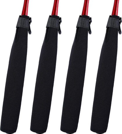 4 Pcs Baseball Bat Sleeve Softball Bat Warmer Batting Training for Composite Cover Warmer Sport Sleeve Protector Reduces Vibration, Black