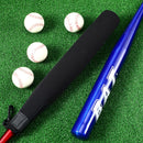 4 Pcs Baseball Bat Sleeve Softball Bat Warmer Batting Training for Composite Cover Warmer Sport Sleeve Protector Reduces Vibration, Black
