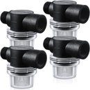 4 Pack Water Pump Strainer Filter, RV Replacement 1/2 Twist On Pipe Strainer with 50 Mesh Stainless Steel Filter Screen Compatible with WFCO or Shurflo Pumps