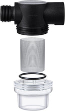 4 Pack Water Pump Strainer Filter, RV Replacement 1/2 Twist On Pipe Strainer with 50 Mesh Stainless Steel Filter Screen Compatible with WFCO or Shurflo Pumps