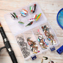6 Pack Fishing Tackle Box Organizer Storage Clear Fishing Box with Movable Tray Plastic Waterproof Compartment Organizer for Lure Container Craft Beads Jewelry