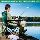 6 Pack Fishing Tackle Box Organizer Storage Clear Fishing Box with Movable Tray Plastic Waterproof Compartment Organizer for Lure Container Craft Beads Jewelry
