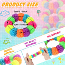 24 Pcs Spiky Sensory Bracelet Anxiety Sensory Toys Fidget Toy Stress Relief Spiky Rings Rainbow No Latex Flexible Stretchy Wearable Toy Bracelet for Adults Kids Children