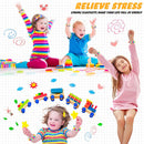 24 Pcs Spiky Sensory Bracelet Anxiety Sensory Toys Fidget Toy Stress Relief Spiky Rings Rainbow No Latex Flexible Stretchy Wearable Toy Bracelet for Adults Kids Children