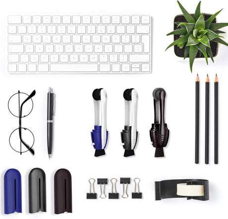 Portable Microfiber Eyeglass Cleaner (3 Count), Efficient and Durable Carbon Microfiber Technology, Lens Cleaner with Carbon Microfiber Tech and Mini Sunglasses Brush Cleaning Tool