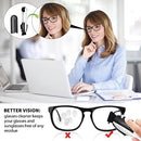 Portable Microfiber Eyeglass Cleaner (3 Count), Efficient and Durable Carbon Microfiber Technology, Lens Cleaner with Carbon Microfiber Tech and Mini Sunglasses Brush Cleaning Tool