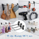 200 Pcs 6 Inches Slatwall Hooks Accessories Black Slat Wall Hanging Hangers Metal Retail Hooks Shelf Brackets Pegs for Pegboard Garage Display