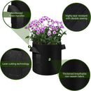 12-Pack 10 Gallon Plant Grow Bags, Thickened Nonwoven Fabric Pots with Handles, Vegetable Planter Bags Containers, Cloth Planters for Garden