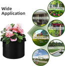 12-Pack 10 Gallon Plant Grow Bags, Thickened Nonwoven Fabric Pots with Handles, Vegetable Planter Bags Containers, Cloth Planters for Garden