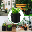 12-Pack 10 Gallon Plant Grow Bags, Thickened Nonwoven Fabric Pots with Handles, Vegetable Planter Bags Containers, Cloth Planters for Garden