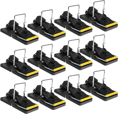 Mouse Traps, Mouse Traps Indoor for Home Quick Effectively, Reusable Mice Trap for House Indoor Outdoor Kill Safe for Family and Pet 12 Packs
