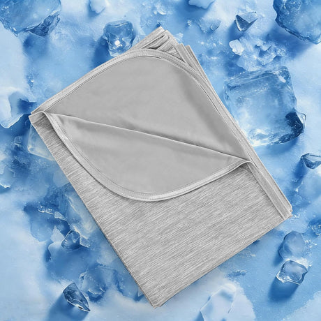 Cooling Blanket King, Arc-Chill Q-Max >0.5 for Hot Sleepers, Absorbs Heat to Keep Body Cool for Night Sweats, Lightweight Summer Cool Blankets for Sleeping, Gifts for Women & Men,Grey