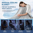 Cooling Blanket King, Arc-Chill Q-Max >0.5 for Hot Sleepers, Absorbs Heat to Keep Body Cool for Night Sweats, Lightweight Summer Cool Blankets for Sleeping, Gifts for Women & Men,Grey