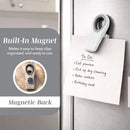 Bag Clips with Magnet- Food, Chip, Bag Clips for Food Storage with Airtight Seal Grip for Bread, Snack and Food Bags (White, Pack of 10)