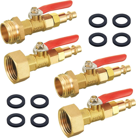 RV Winterize Blowout Adapter Kit 4 PCS with 1/4