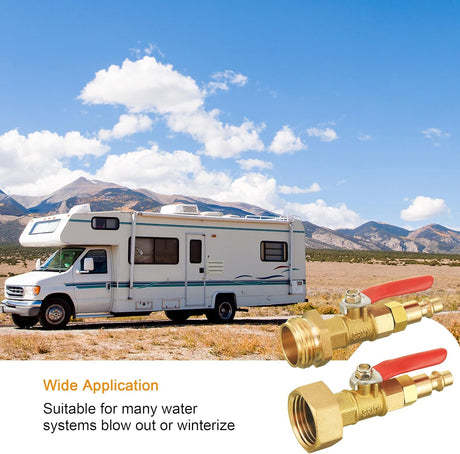 RV Winterize Blowout Adapter Kit 4 PCS with 1/4