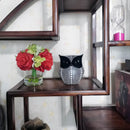 Resin Owl Statue Home Decor - Black Owl Sculpture, Bird Statue, Small Accents for Bedroom, Office, Garden, Bookshelf, TV Stand Figurines(Black)