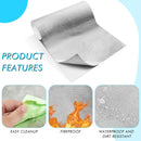 Amylove 1 Pcs 24'' x 48'' Aluminized Heat Shield Thermal Barrier Adhesive Backed Heat Blanket Wrap Fiberglass Insulation Reflective Material High Temp Protection for Exhaust Wood Fireplace Stove