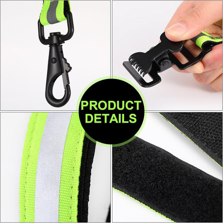 4 Pcs Firefighter Tools Include 2 Firefighter Helmet Band 2 Glove Strap Holder Fire Helmet Band Glove Safety Strap with Reflective Trim Fire Accessories