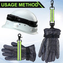 4 Pcs Firefighter Tools Include 2 Firefighter Helmet Band 2 Glove Strap Holder Fire Helmet Band Glove Safety Strap with Reflective Trim Fire Accessories
