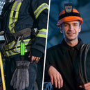 4 Pcs Firefighter Tools Include 2 Firefighter Helmet Band 2 Glove Strap Holder Fire Helmet Band Glove Safety Strap with Reflective Trim Fire Accessories