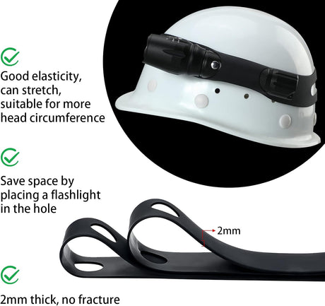 4 Pcs Firefighter Tools Include 2 Firefighter Helmet Band 2 Glove Strap Holder Fire Helmet Band Glove Safety Strap with Reflective Trim Fire Accessories
