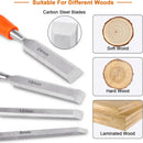 4 Piece Wood Chisel Sets Woodworking Tools Set, Wood Chisels + Upgraded Watt Meter Power Meter Plug Home Electricity Usage Monitor