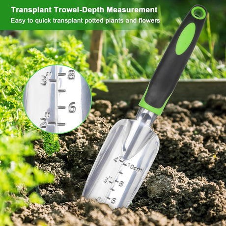 Upgraded Watt Meter Power Meter Plug Home Electricity Usage Monitor+ Garden Tools Set, 3 Pack Heavy Duty Gardening Tools Set Include Garden Shovel