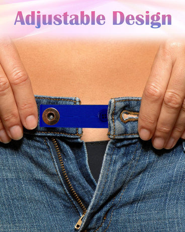 10Pcs Button Extenders for Jeans,Waistband Extenders for Women Men Pants Elastic Band Pants Button Extender Adjustable Waistband Extenders No Sew Jeans Waist Extension(5 Colors)