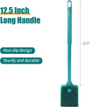 Fish Tank Cleaning Tools, Aquarium Double Sided Sponge Brh, Algae Scraper Cleaner with Long Handle
