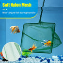 8 Inch Aquarium Fish Net, Wastes Skimming Cleaning Tool with Firm Handle for Fish Tanks Small Ponds