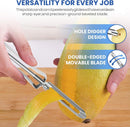 Stainless Steel Peelers,Multi-function Vegetable Peelers for Veggie, Potato, Carrot, Fruit, Apple