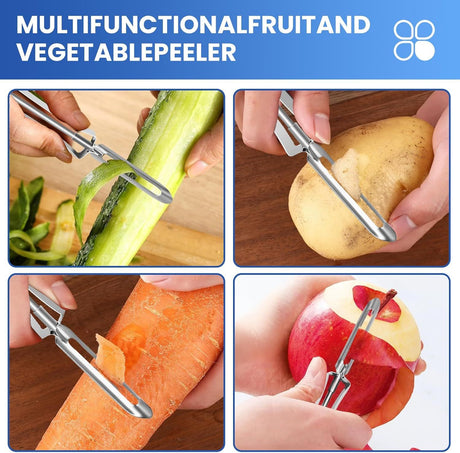 Stainless Steel Peelers,Multi-function Vegetable Peelers for Veggie, Potato, Carrot, Fruit, Apple