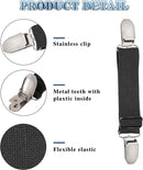 6 Pcs Adjustable Hip Elastic Belt, Elastic Band for Sewing Pant Waist Tightener Pant Belt Clip Women Men Back Cinch for Jeans Pants Dresses