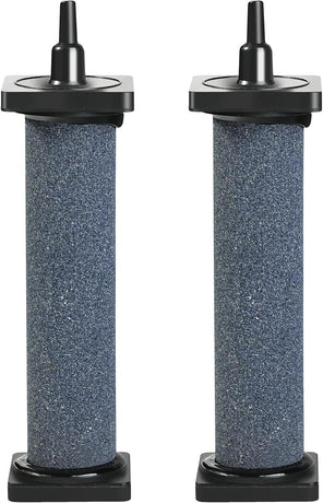 Aquarium 5 inch Air Stone Cylindrical 2 Pack, Large Airstone, Aerator Bubble Differ, Air Pump Accessories for Aquariums, Hydroponic, Ponds and Fish Tanks