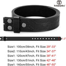 Western Belts for Men without Buckle Cowboy Cowgirl Leather Mens Belts for Jeans